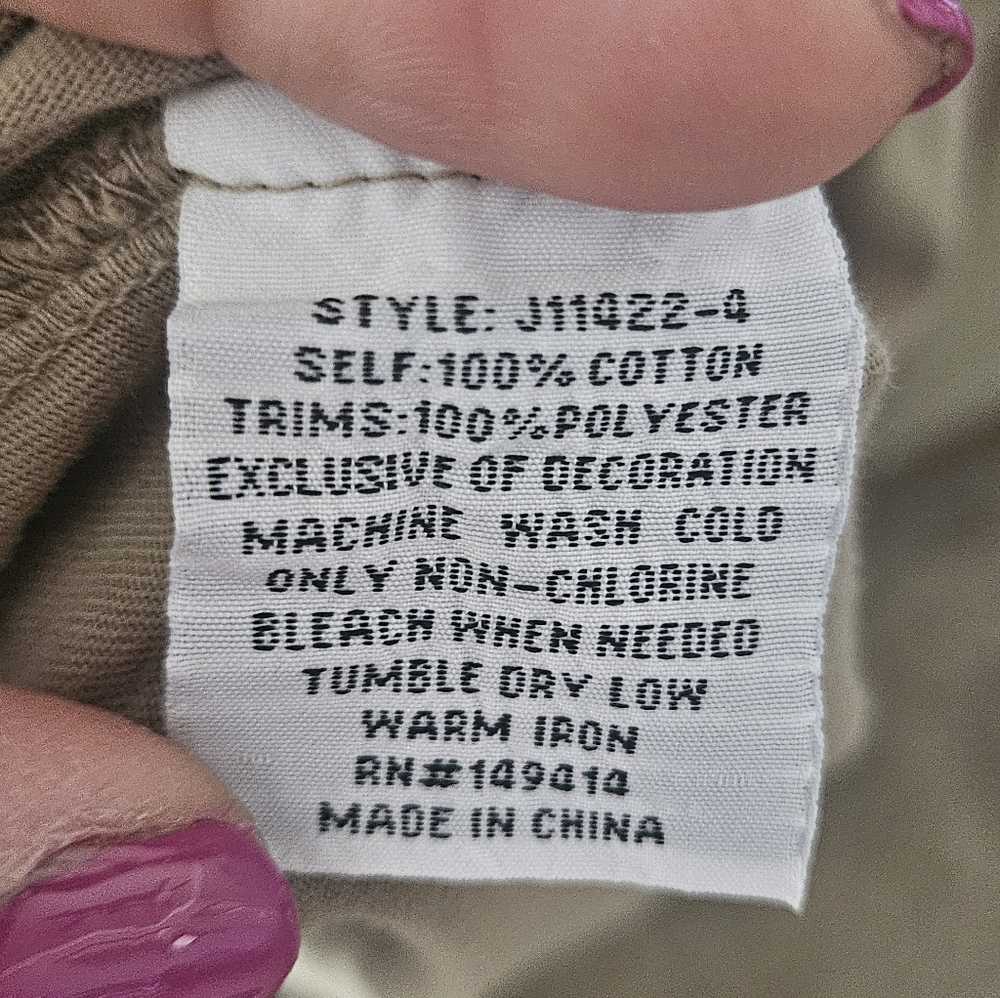 Johnny Was Olive Floral Embroidered Tee - Picture 8 of 8